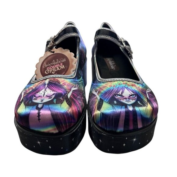 Chocolaticas Hot Chocolate Designs Double Cream Pagan Spirit Mary Janes SZ 5 NWT - Picture 4 of 7